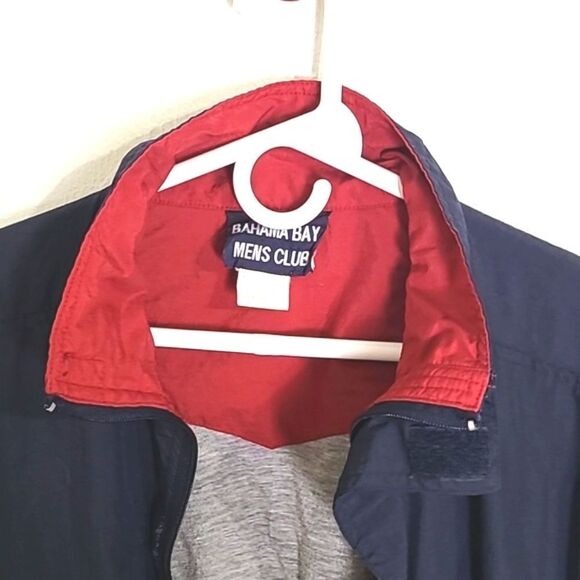 Bahama Bay Mens Club Navy Blue Vest with Red Trim, Size Large - Picture 3 of 9